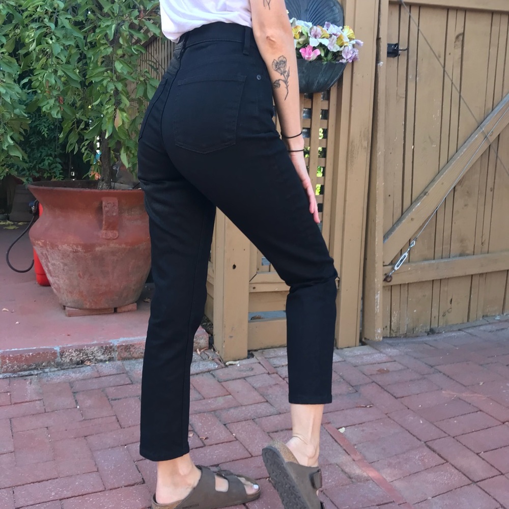 Everlane high waisted cheeky straight leg jeans